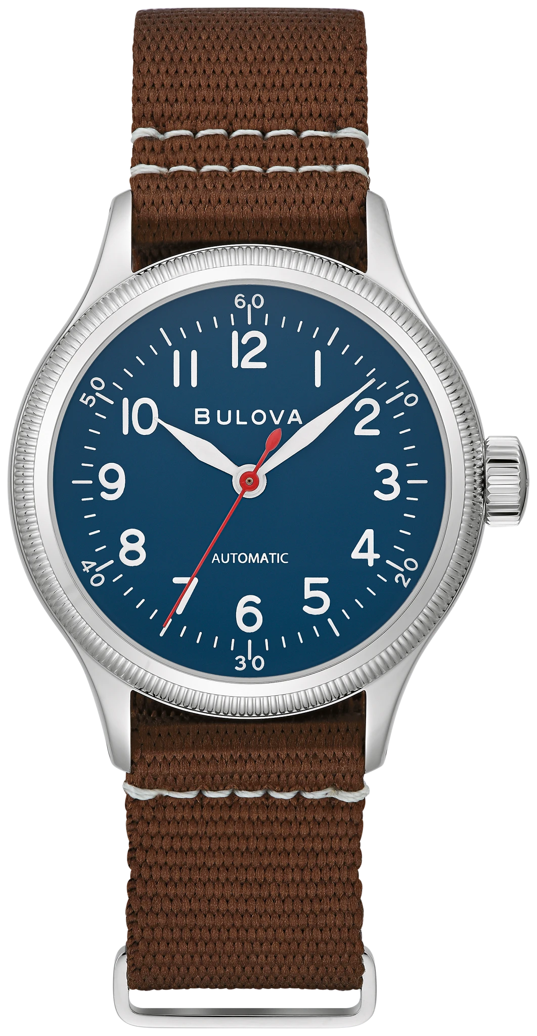 Blue Dial Nylon Strap A-11 Hack Watch 96A282 | Bulova